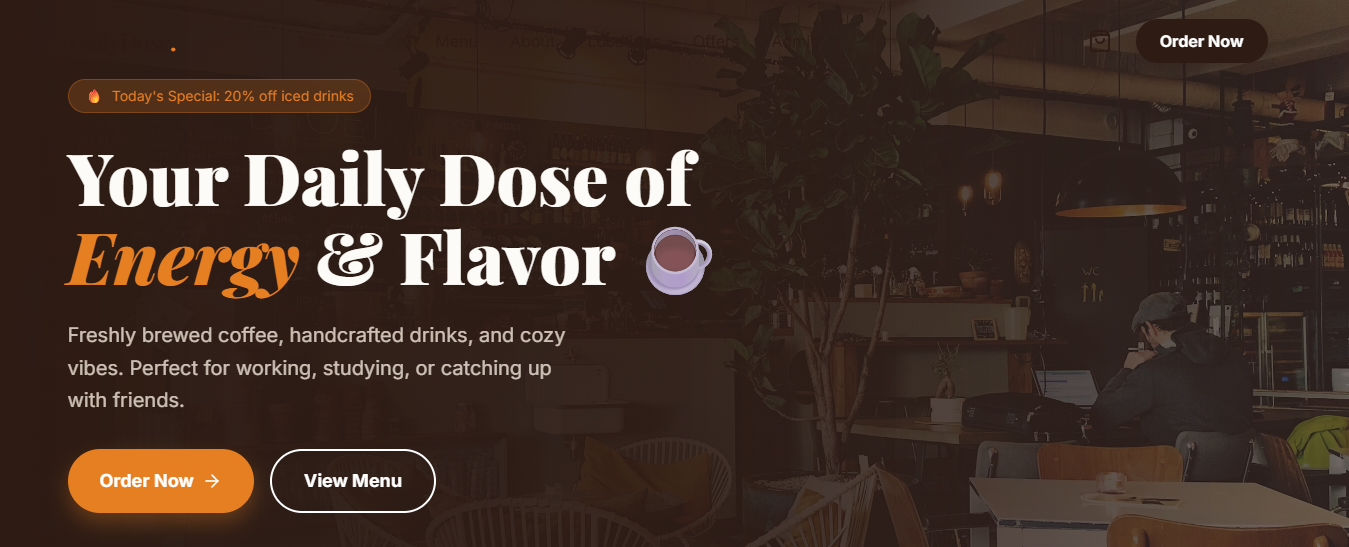 cafe Website